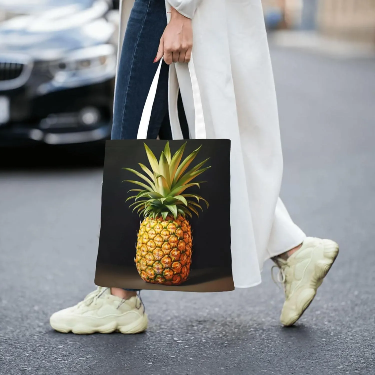 Summer Starfish Seashell Fashion Canvas Tote Bag-Personalized Handbag,Multifunctional Bag,Elegant And Minimalist