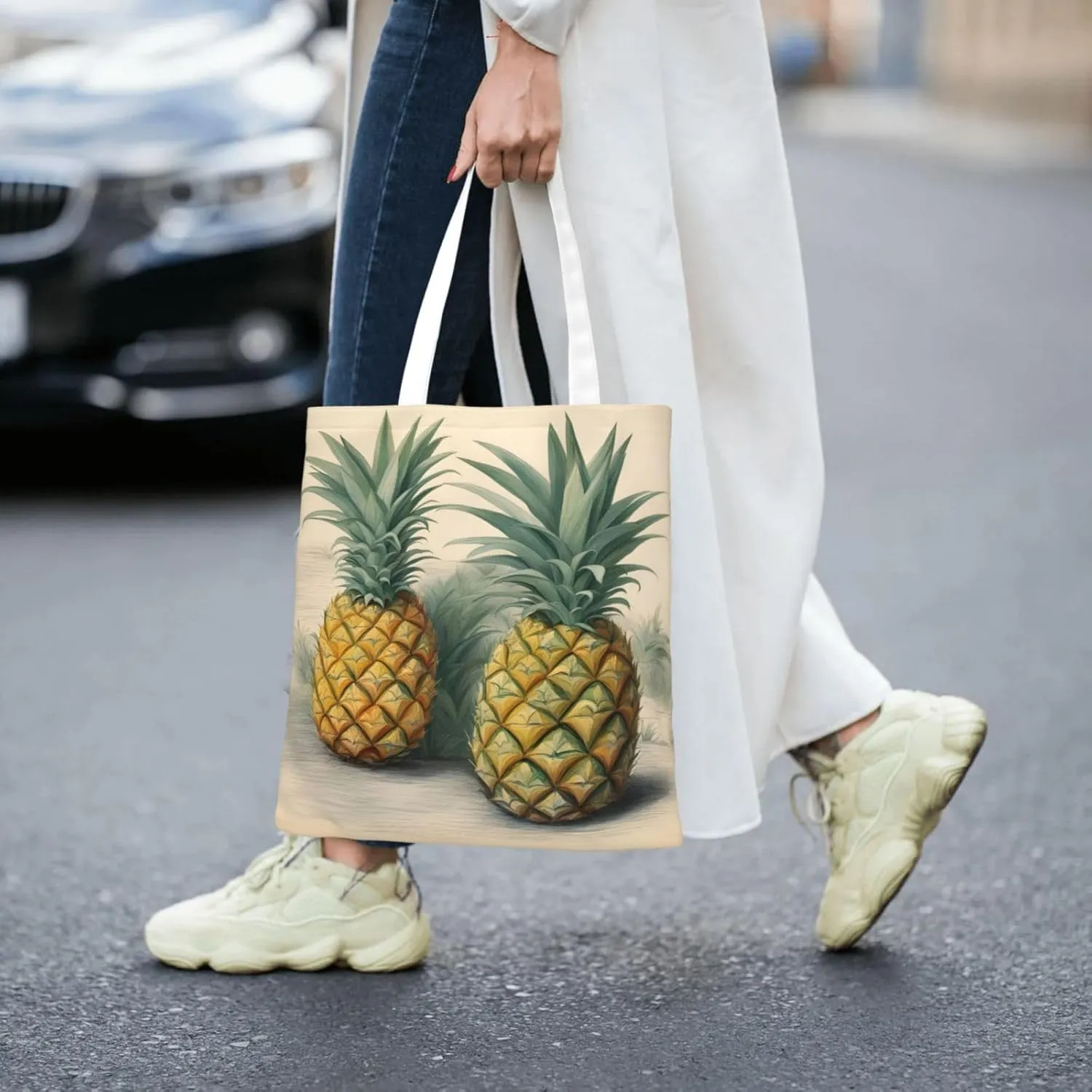Summer Starfish Seashell Fashion Canvas Tote Bag-Personalized Handbag,Multifunctional Bag,Elegant And Minimalist