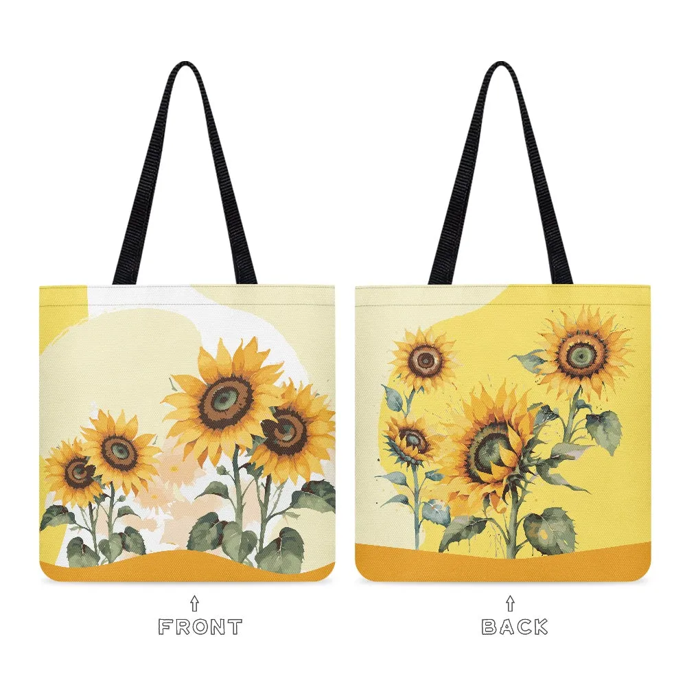 Sunflower Watercolor Cloth Tote Bag