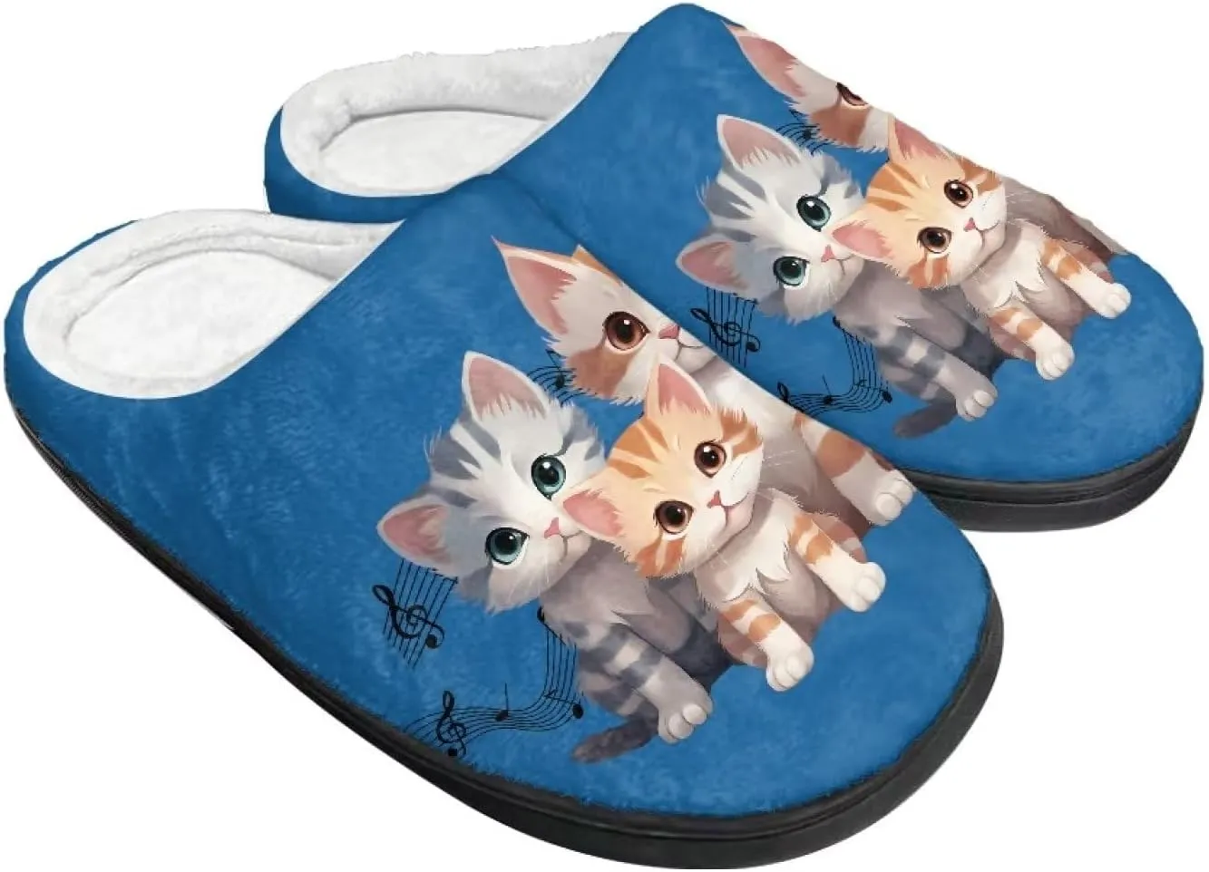 Suobstales Men Slippers Indoor Outdoor House Shoes Slip On Fall Winter Warm Bedroom Slippers for Women