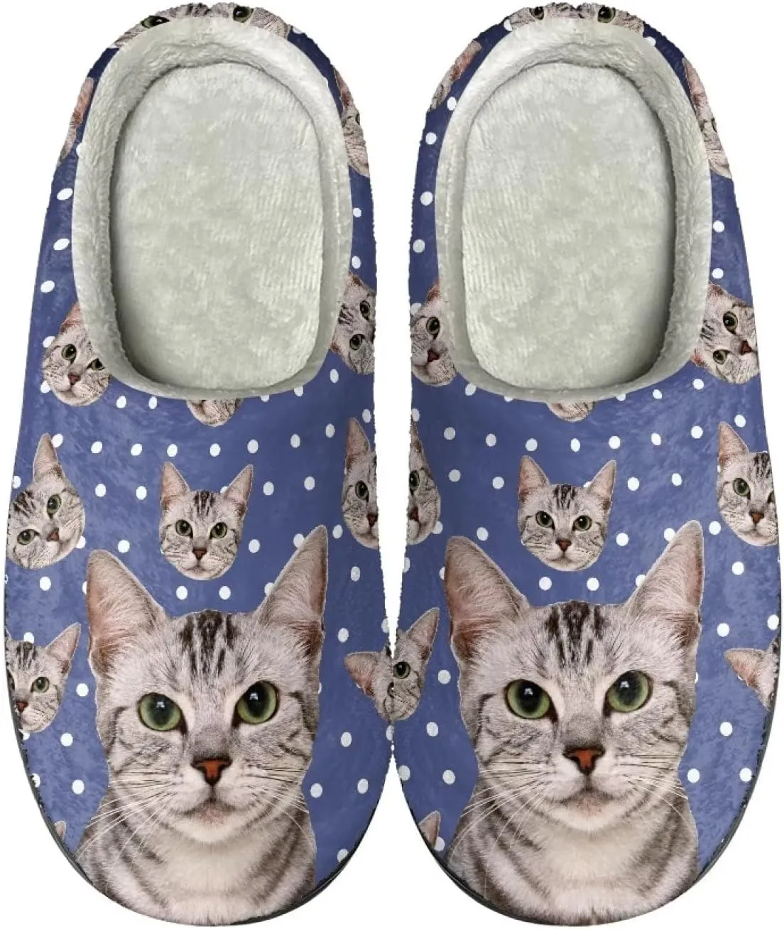 Suobstales Men Slippers Indoor Outdoor House Shoes Slip On Fall Winter Warm Bedroom Slippers for Women