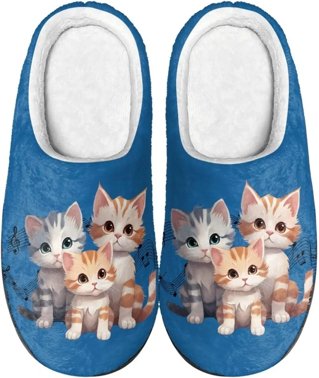 Suobstales Men Slippers Indoor Outdoor House Shoes Slip On Fall Winter Warm Bedroom Slippers for Women