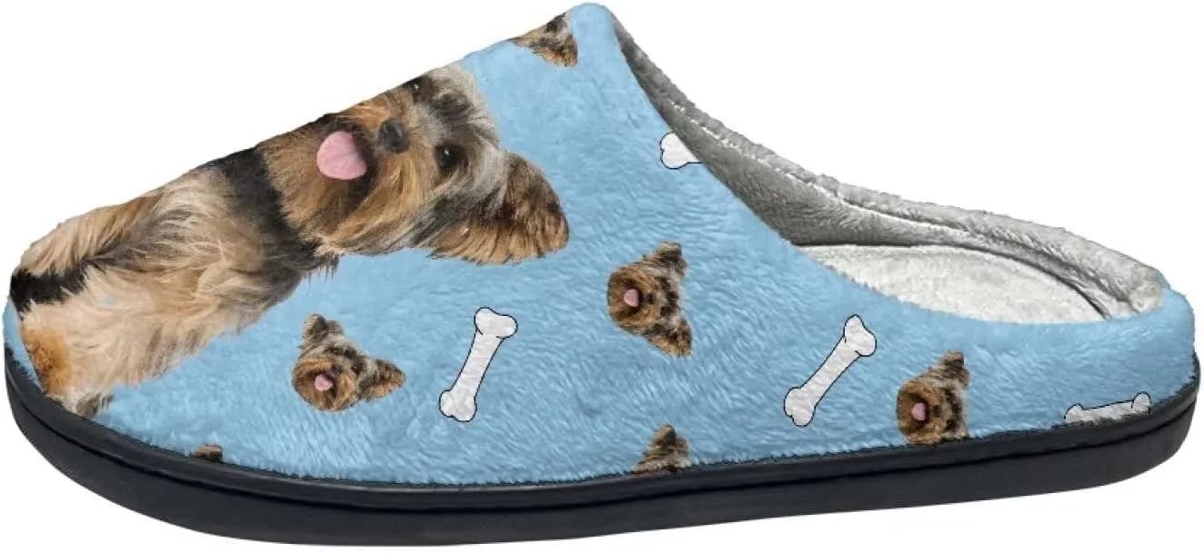 Suobstales Slippers for Women Men Anti-Slip House Sippers Soft Plush Warm Bedroom Shoes, Cozy Indoor Outdoor Slippers