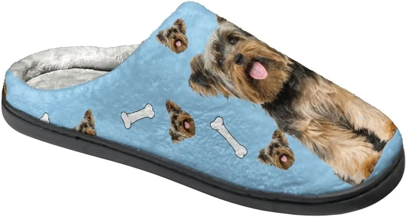 Suobstales Slippers for Women Men Anti-Slip House Sippers Soft Plush Warm Bedroom Shoes, Cozy Indoor Outdoor Slippers