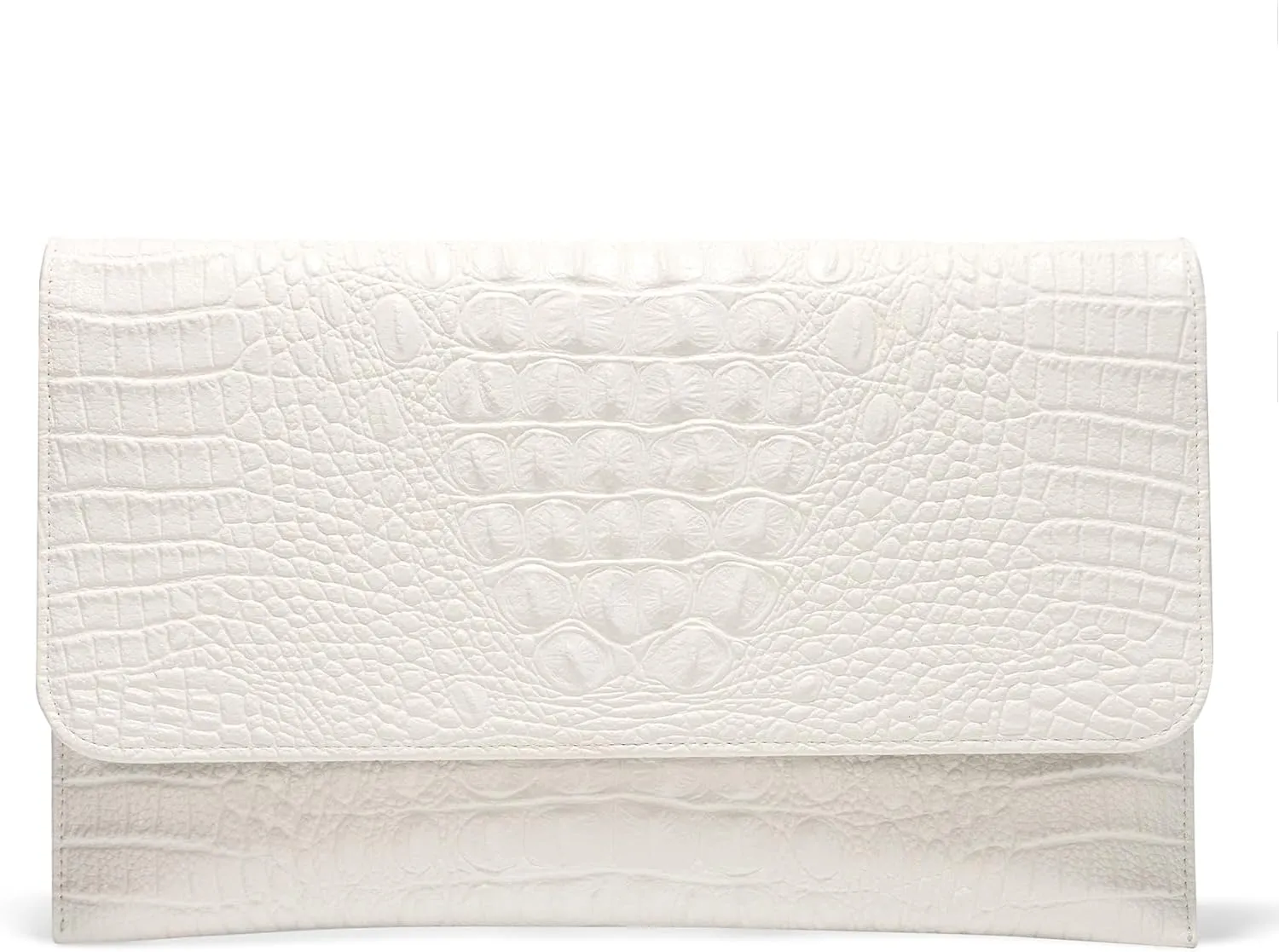 SWEETV Evening Clutch Purses for Women Elegant Wristlet Wallets Crocodile Pattern PU Leather Cross body Purse Formal/Wedding