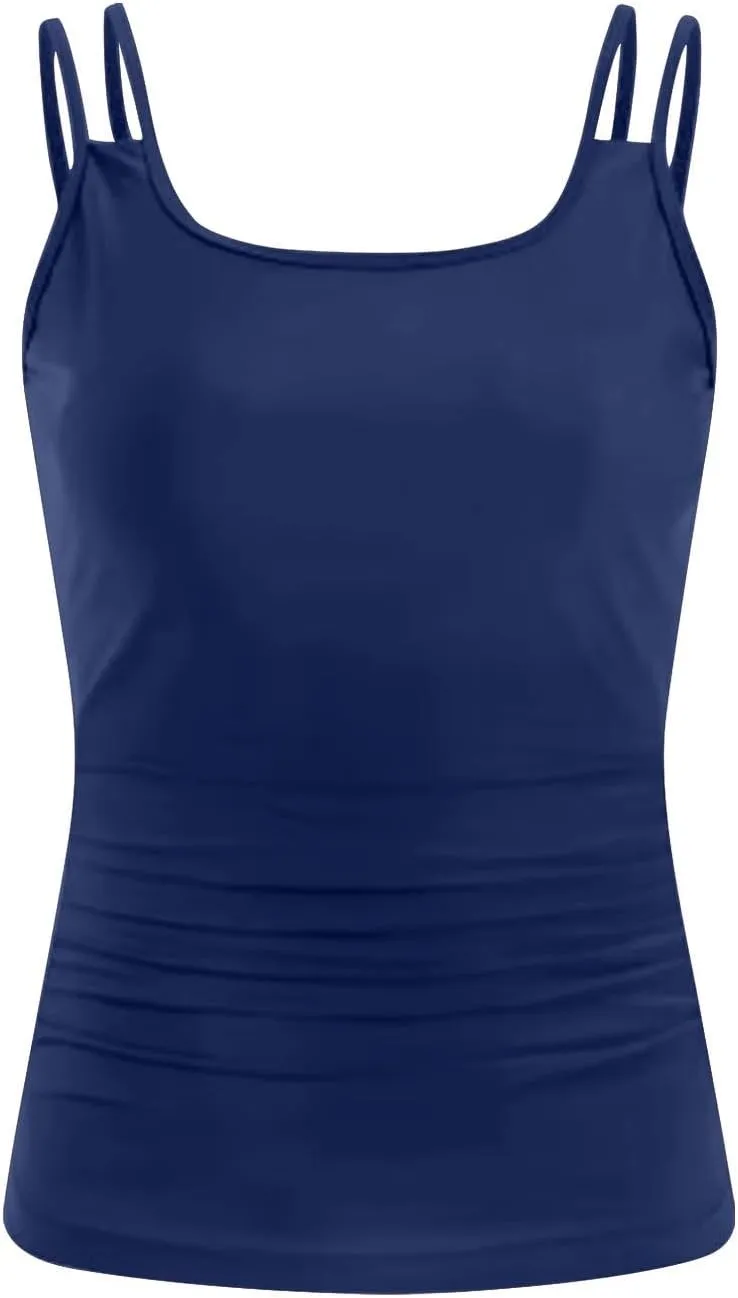Tankini Swimsuits for Women Tummy Control High Waisted Bathing Suit Summer Beach Swim Top Shorts Modest Swimsuit