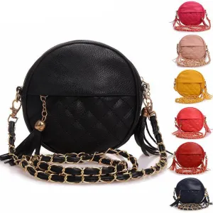 tassel chain small women bags fashion designer girls messenger bag brand leather crossbody bags candy colors ladies handbag