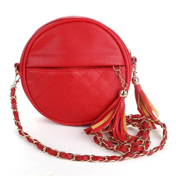 tassel chain small women bags fashion designer girls messenger bag brand leather crossbody bags candy colors ladies handbag