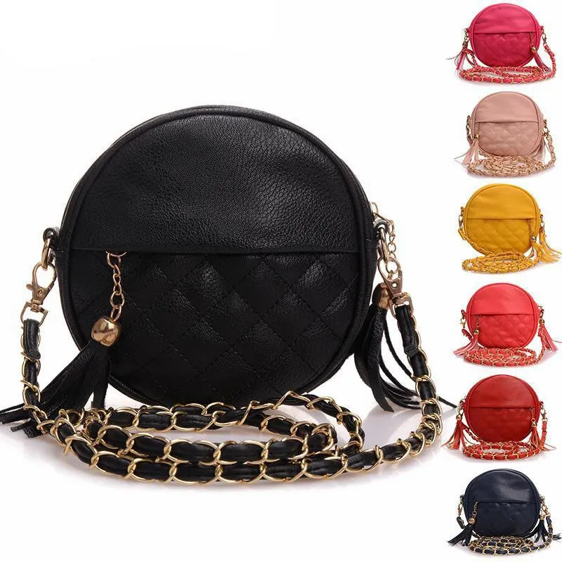 tassel chain small women bags fashion designer girls messenger bag brand leather crossbody bags candy colors ladies handbag