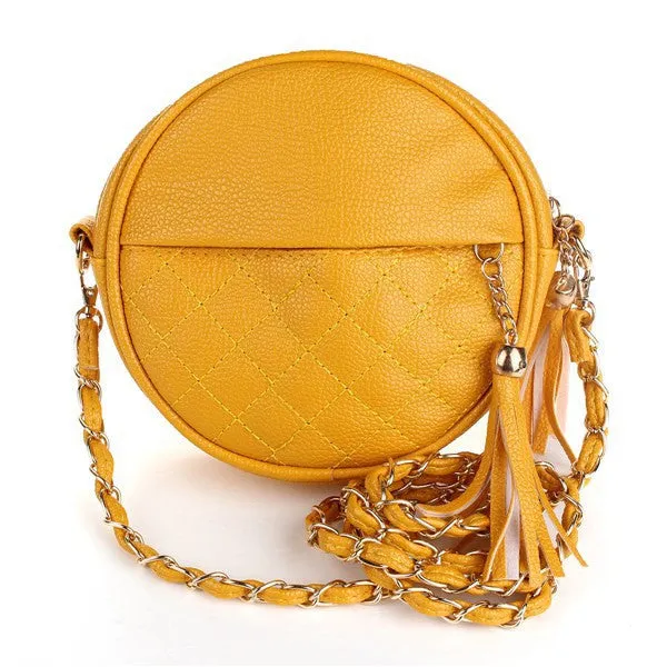 tassel chain small women bags fashion designer girls messenger bag brand leather crossbody bags candy colors ladies handbag
