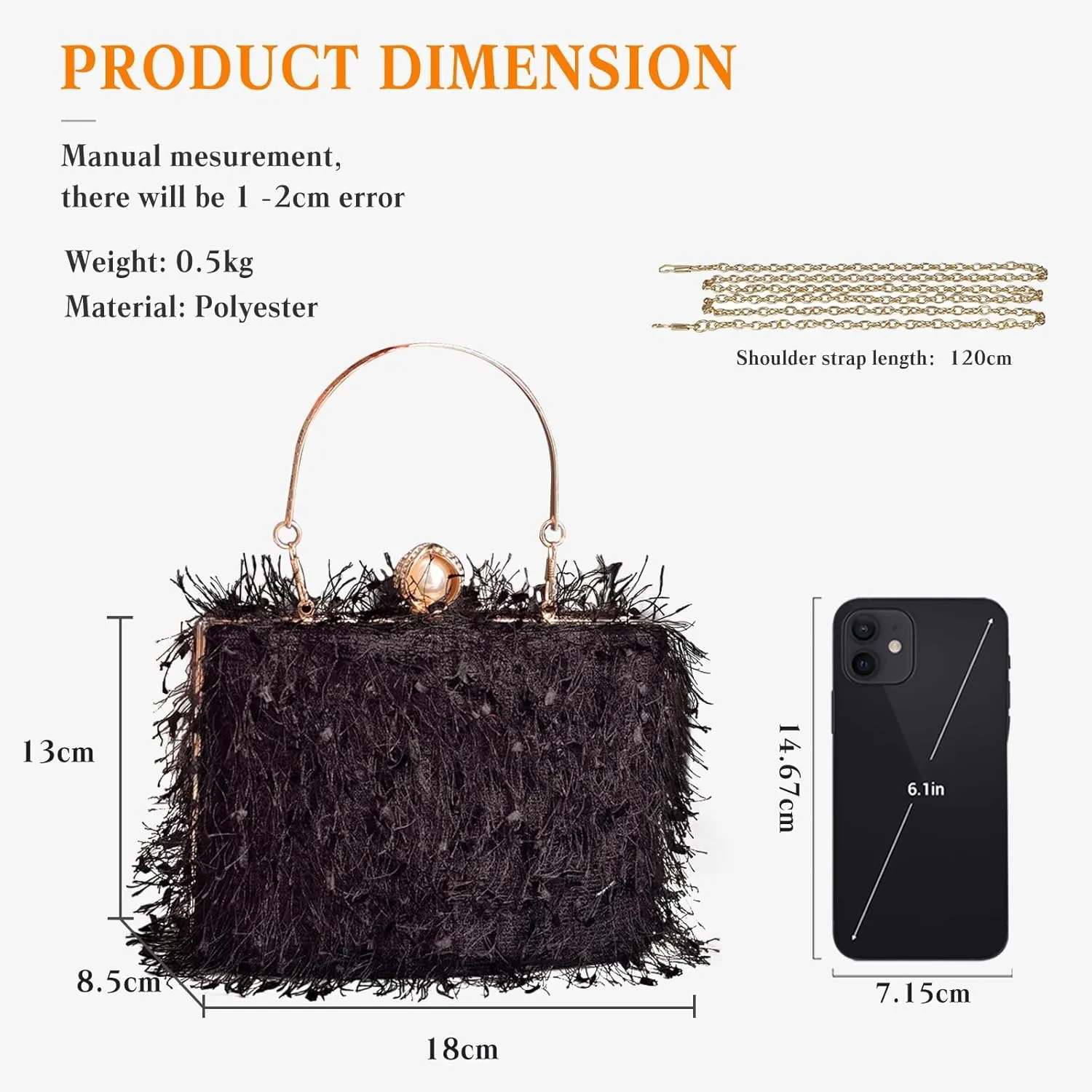 Tassel Evening Bag for Women Rhinestone Clutch Bag Beaded Handbag Bridal Wedding Purse Shoulder Bag