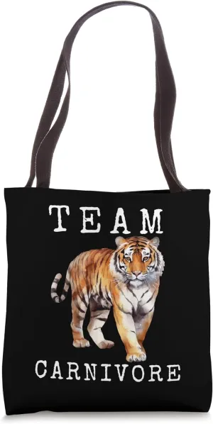 Team Carnivore Tiger Tote Bag
