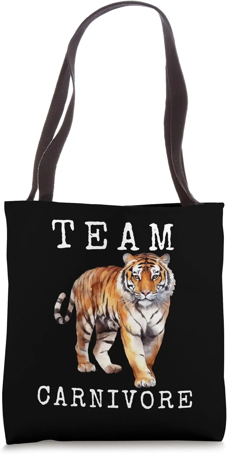 Team Carnivore Tiger Tote Bag