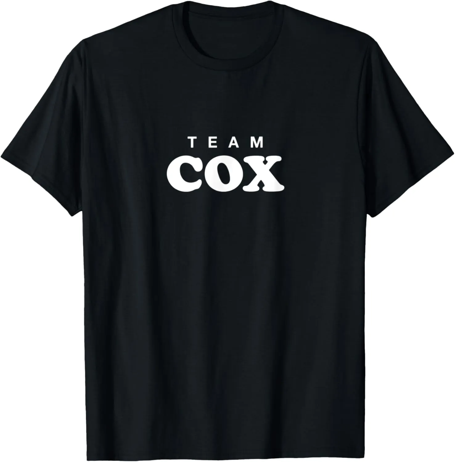 Team Cox Personalized Surname Bride Groom Family Wedding T-Shirt