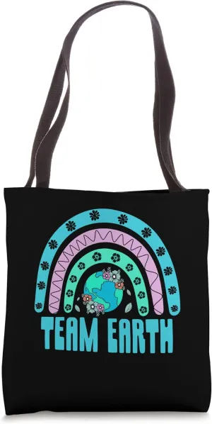 Team Earth Sustainable Nature Lover Zero Waste Tote Bag