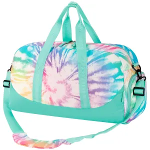 Tie Dye Swirl Green Duffle Bag