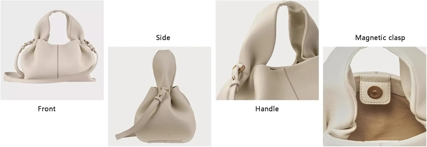 Tote Bag for Women, Fashion Crossbody Bag,Designer Luxury Shoulder Bag,Chic Cloud Pouch Dumpling Clutch Purse.