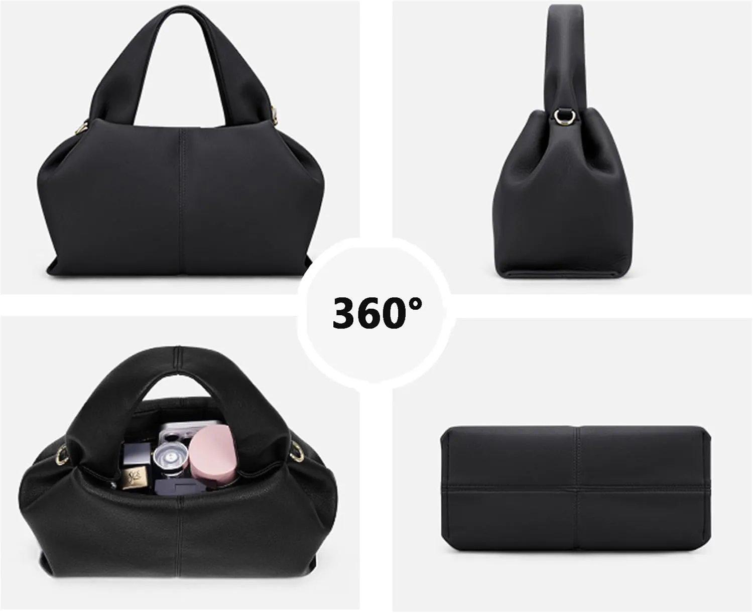 Tote Bag for Women, Fashion Crossbody Bag,Designer Luxury Shoulder Bag,Chic Cloud Pouch Dumpling Clutch Purse.