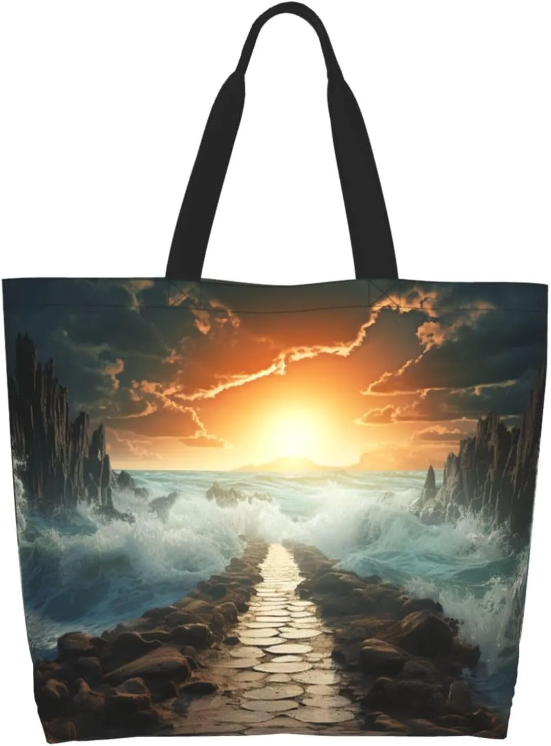 Tote Bag for Women Grocery Bag Reusable Shopping Bag Math question Handbag Foldable Shoulder Bag
