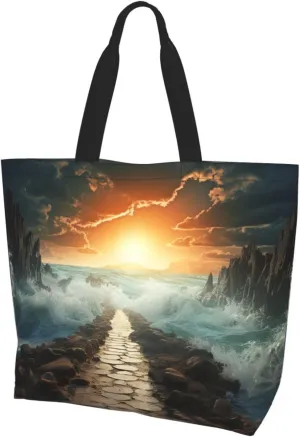 Tote Bag for Women Grocery Bag Reusable Shopping Bag Math question Handbag Foldable Shoulder Bag