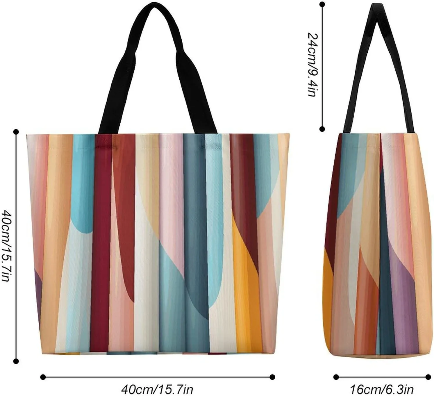 Tote Bag for Women Large Capacity Tote Bags Bold Color Blocks Handbag Crossbody Bag Shopping Bags Shoulder Bag