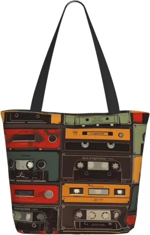 Tote Bag for Women Purse and Handbags Tote Shoulder Shopping Bag Vintage tape Messenger Bag