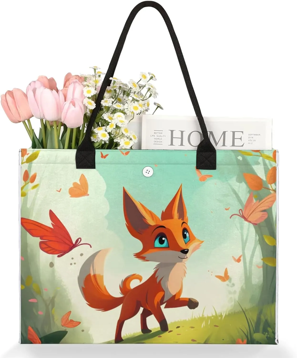 Tote Bag for Women Reusable Canvas Shoulder Bag