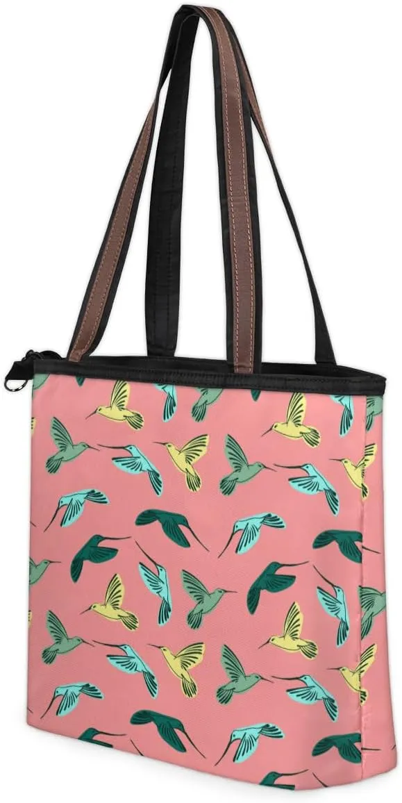 Tote Bag for Women with Zipper Large Capacity Top Handle Casual Shoulder Bag Handbag Reusable Shopping
