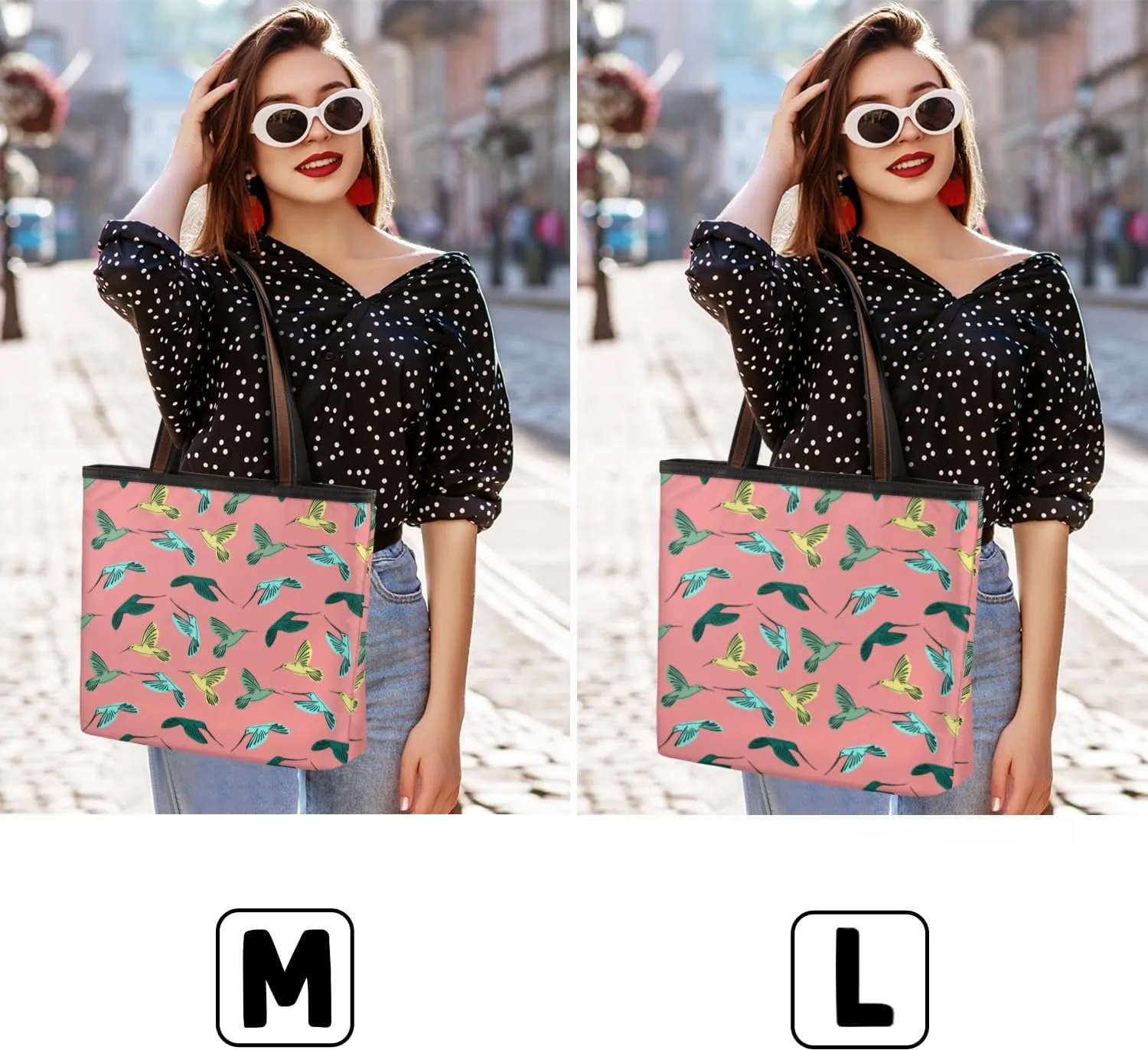 Tote Bag for Women with Zipper Large Capacity Top Handle Casual Shoulder Bag Handbag Reusable Shopping
