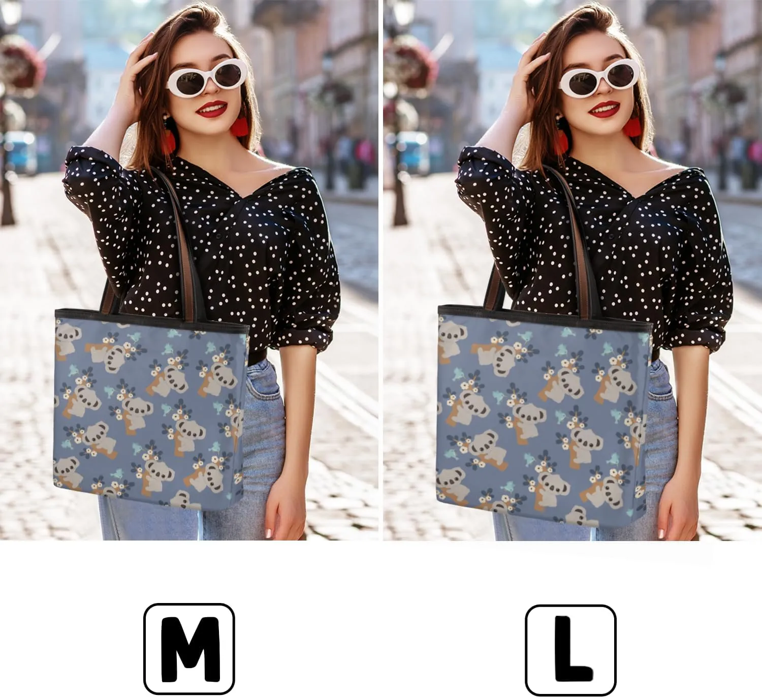 Tote Bag for Women with Zipper Large Capacity Top Handle Casual Shoulder Bag Handbag Reusable Shopping