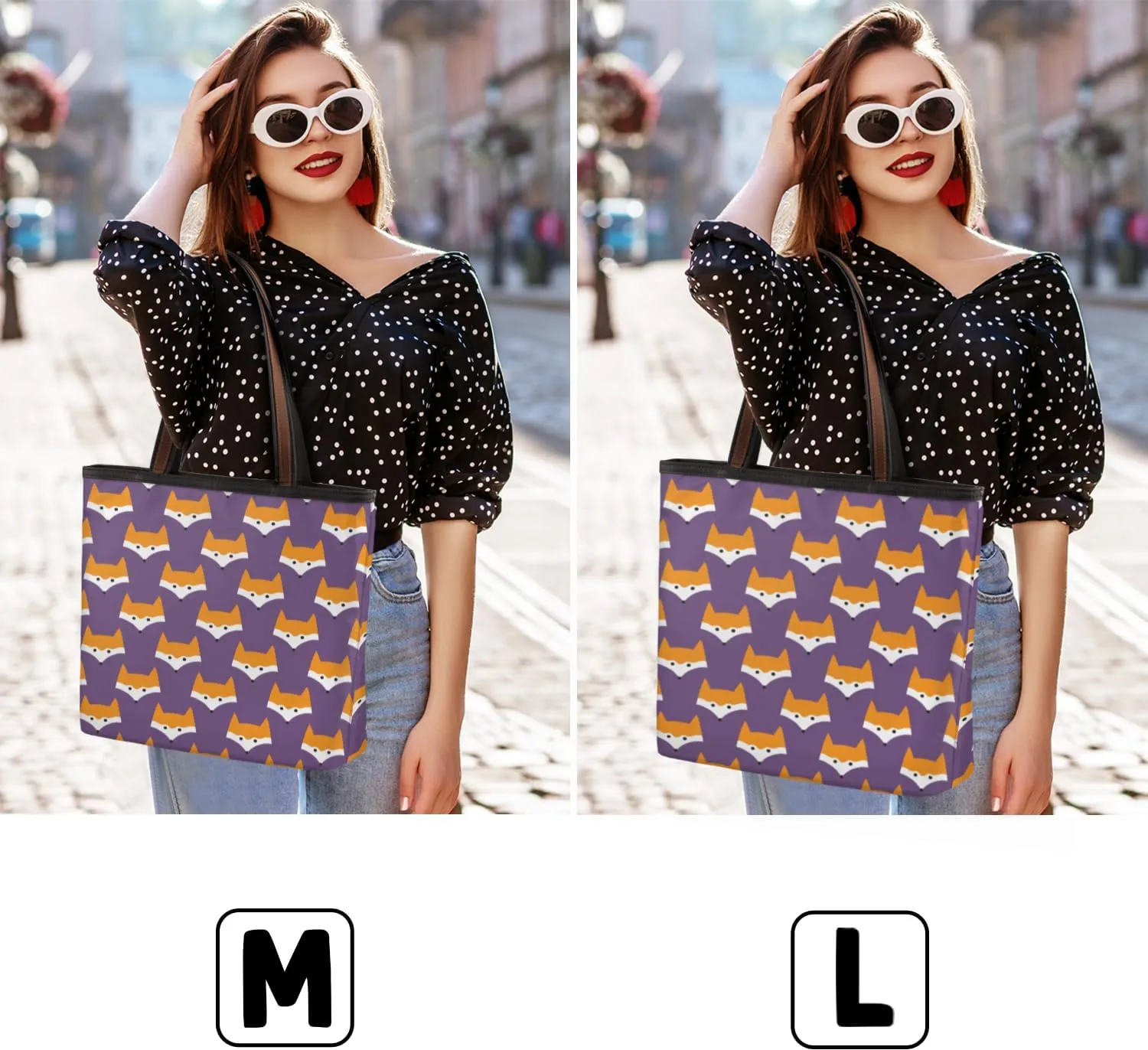 Tote Bag for Women with Zipper Large Capacity Top Handle Casual Shoulder Bag Handbag Reusable Shopping