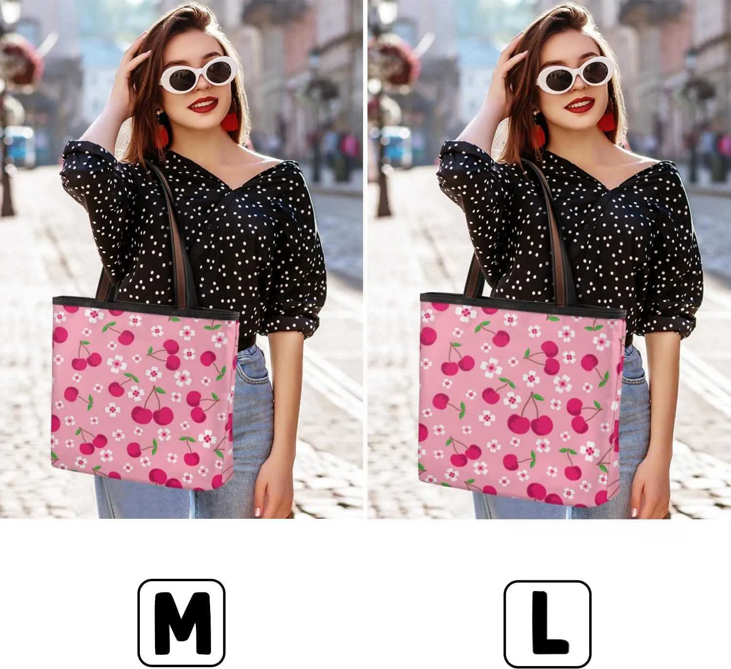 Tote Bag for Women with Zipper Large Capacity Top Handle Casual Shoulder Bag Handbag Reusable Shopping