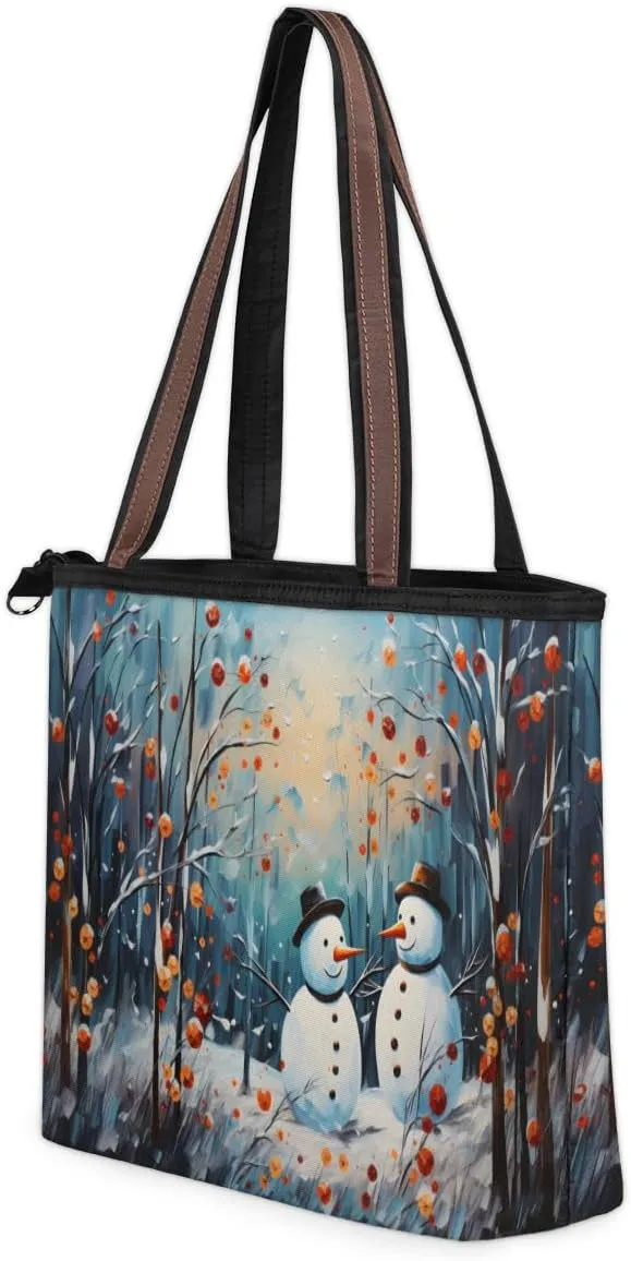 Tote Bag for Women with Zipper Large Capacity Top Handle Casual Shoulder Bag Handbag Reusable Shopping