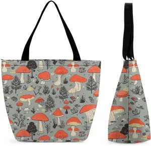 Tote Bag Reusable Grocery Bag Foldable Shopping Bag Extra Large Shoulder Bag Rooster Tote Bag for Travel Work