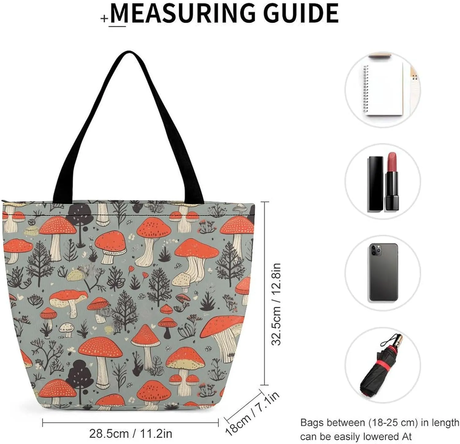 Tote Bag Reusable Grocery Bag Foldable Shopping Bag Extra Large Shoulder Bag Rooster Tote Bag for Travel Work