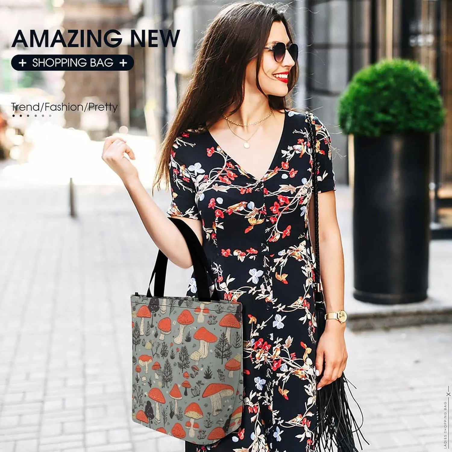 Tote Bag Reusable Grocery Bag Foldable Shopping Bag Extra Large Shoulder Bag Rooster Tote Bag for Travel Work