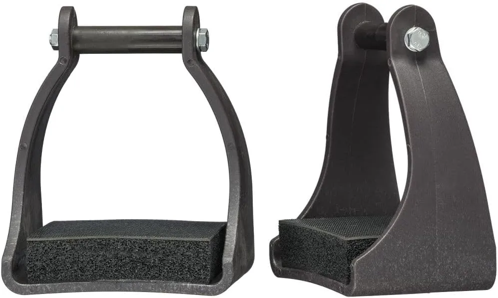 Tough 1 Polymer Cushioned Trail Stirrups 3In Brown