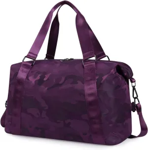 Travel Duffel Bag, Carry On Tote Bag Sports Gym Bag, Shoulder Weekender Overnight Luggage Bag for Women Men