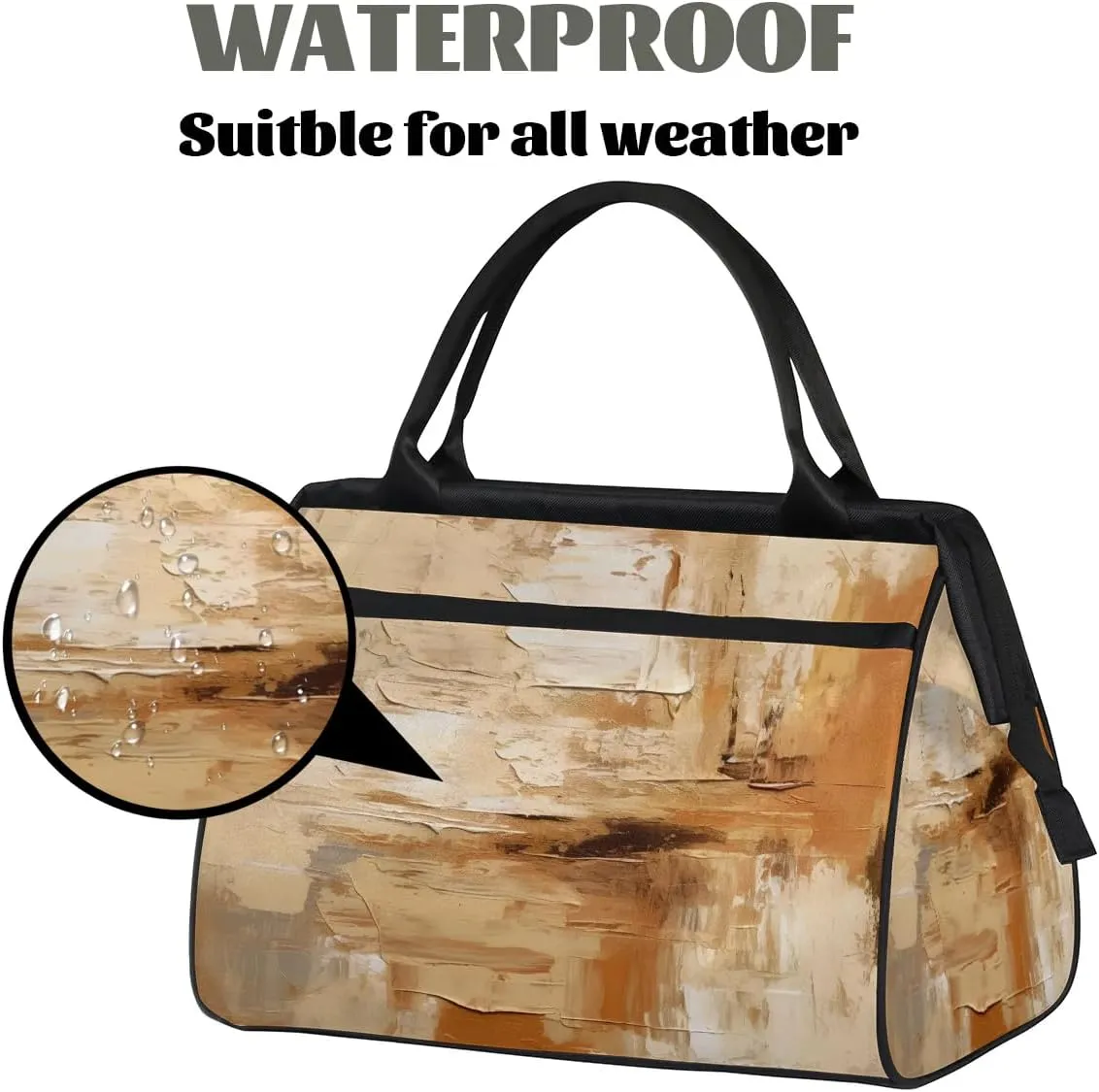 Travel Duffel Bag for Women, Abstract Art Printing Weekender Overnight Bag Carry on Beach Swim Bags Dance Bag Airlines Approved Personal Item Travel Bag for Yoga, Sports, Hospital