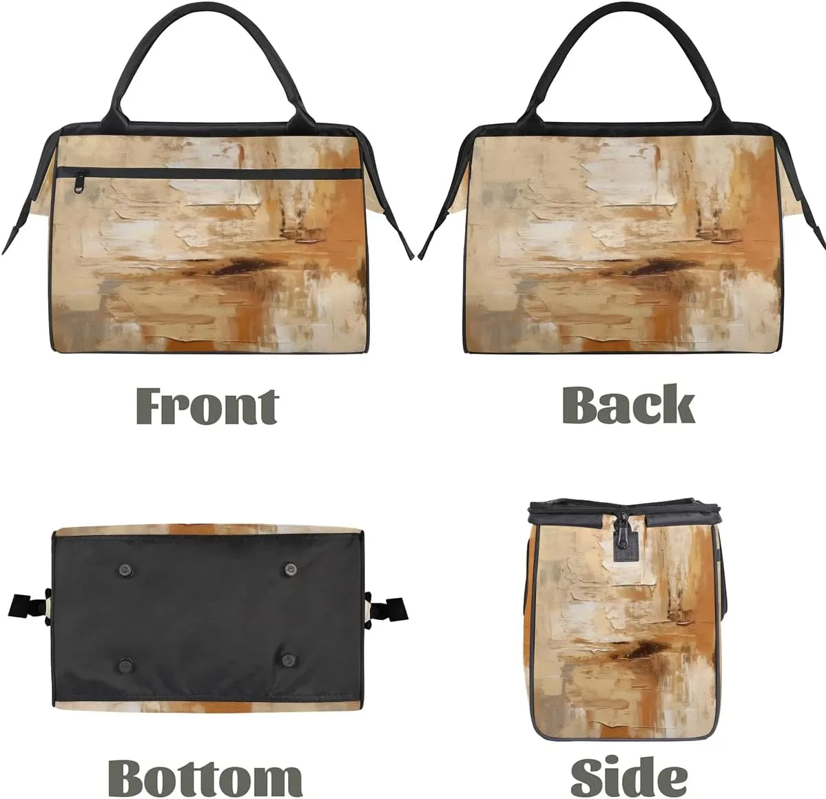 Travel Duffel Bag for Women, Abstract Art Printing Weekender Overnight Bag Carry on Beach Swim Bags Dance Bag Airlines Approved Personal Item Travel Bag for Yoga, Sports, Hospital
