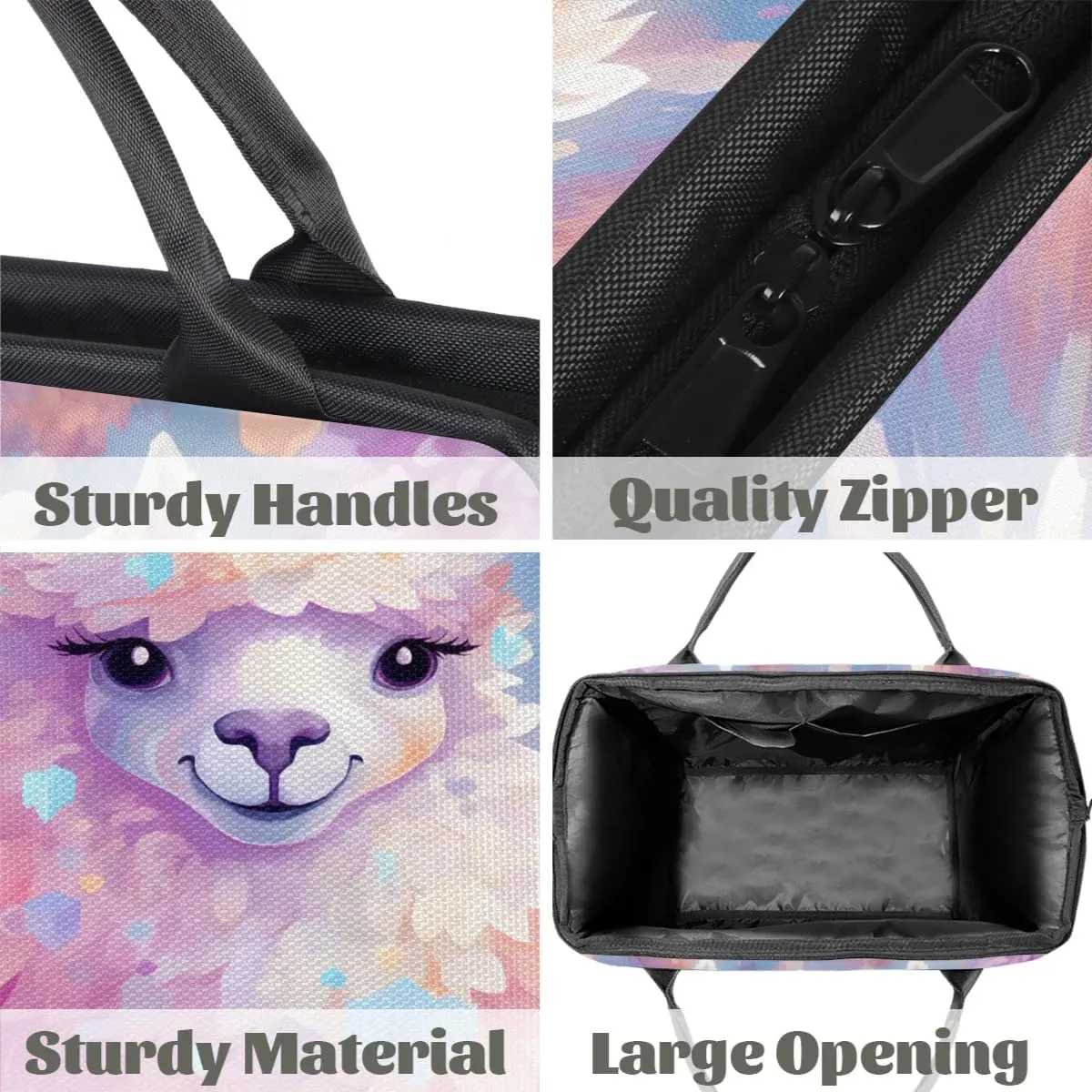 Travel Duffel Bag for Women, Alpaca Animal Weekender Overnight Bag Carry on Beach Swim Bags Dance Bag Airlines Approved Personal Item Travel Bag for Yoga, Sports, Hospital