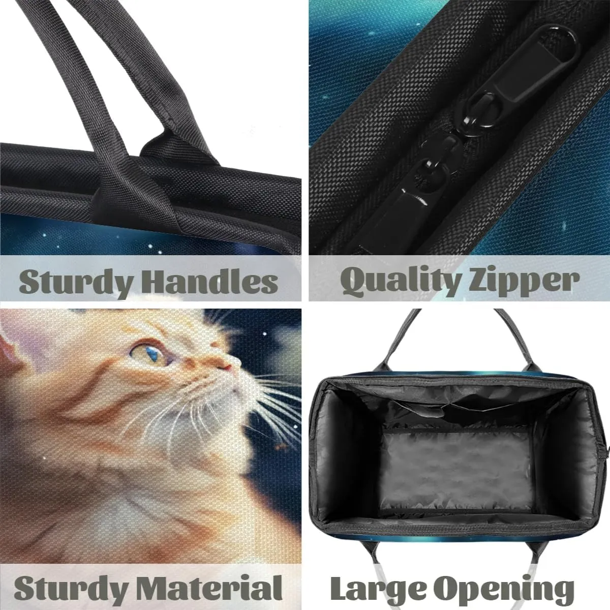 Travel Duffel Bag for Women, Animal Cat Weekender Overnight Bag Carry on Beach Swim Bags Dance Bag Airlines Approved Personal Item Travel Bag for Yoga, Sports, Hospital