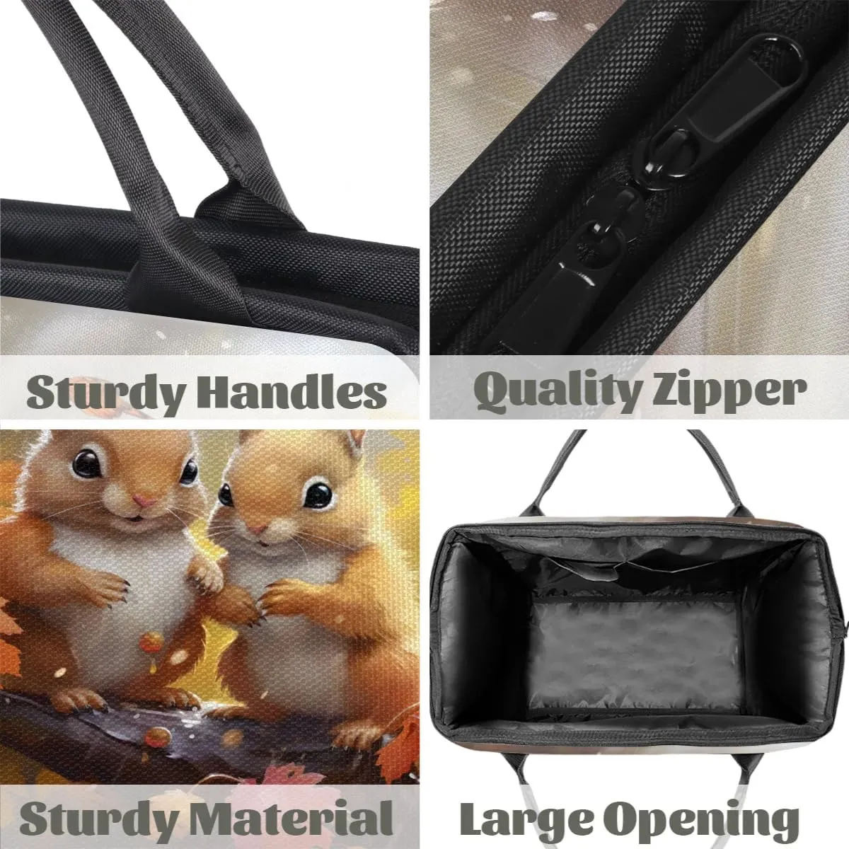 Travel Duffel Bag for Women, Cute Squirrel Weekender Overnight Bag Carry on Beach Swim Bags Dance Bag Airlines Approved Personal Item Travel Bag for Yoga, Sports, Hospital