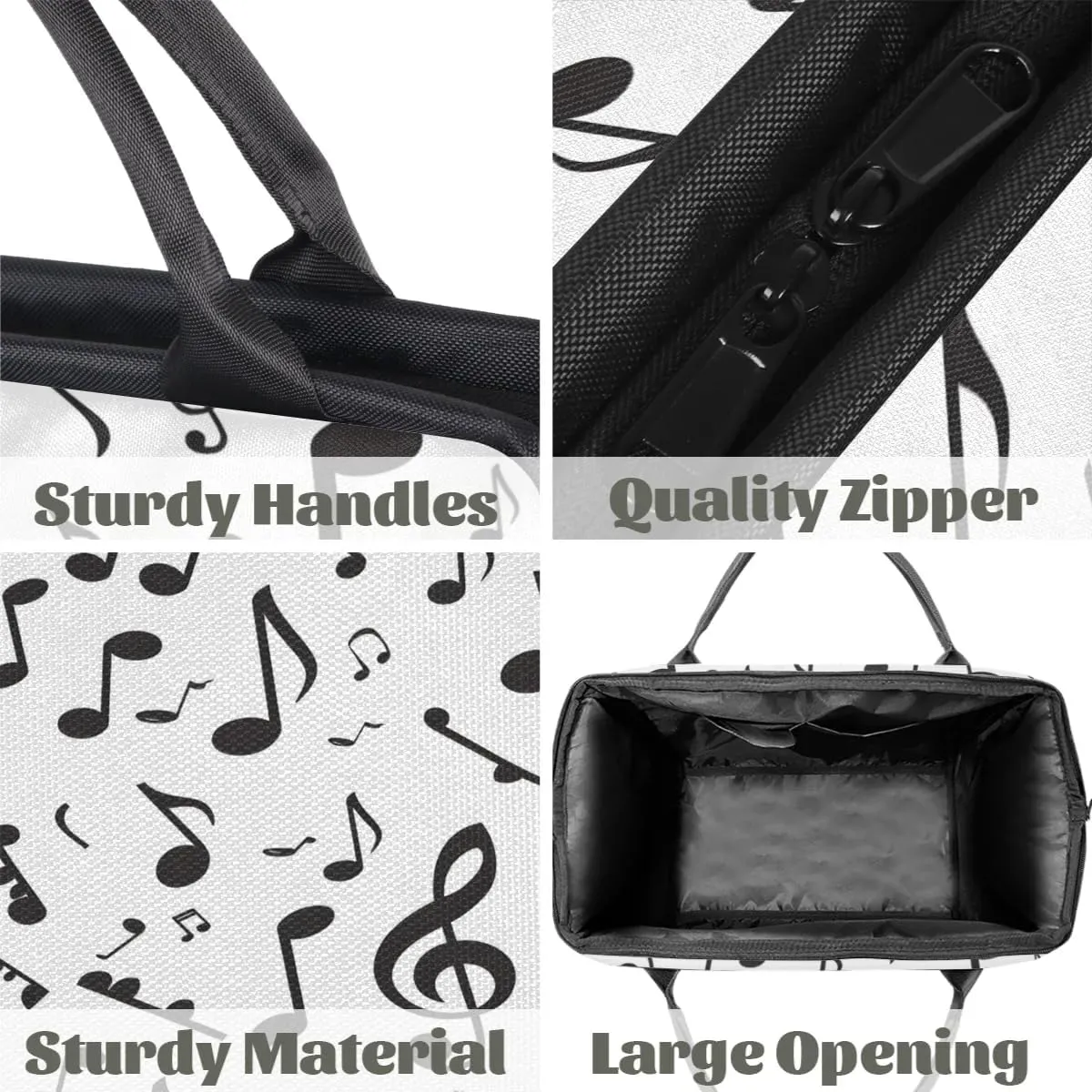 Travel Duffel Bag for Women, Musical Note Weekender Overnight Bag Carry on Beach Swim Bags Dance Bag Airlines Approved Personal Item Travel Bag for Yoga, Sports, Hospital