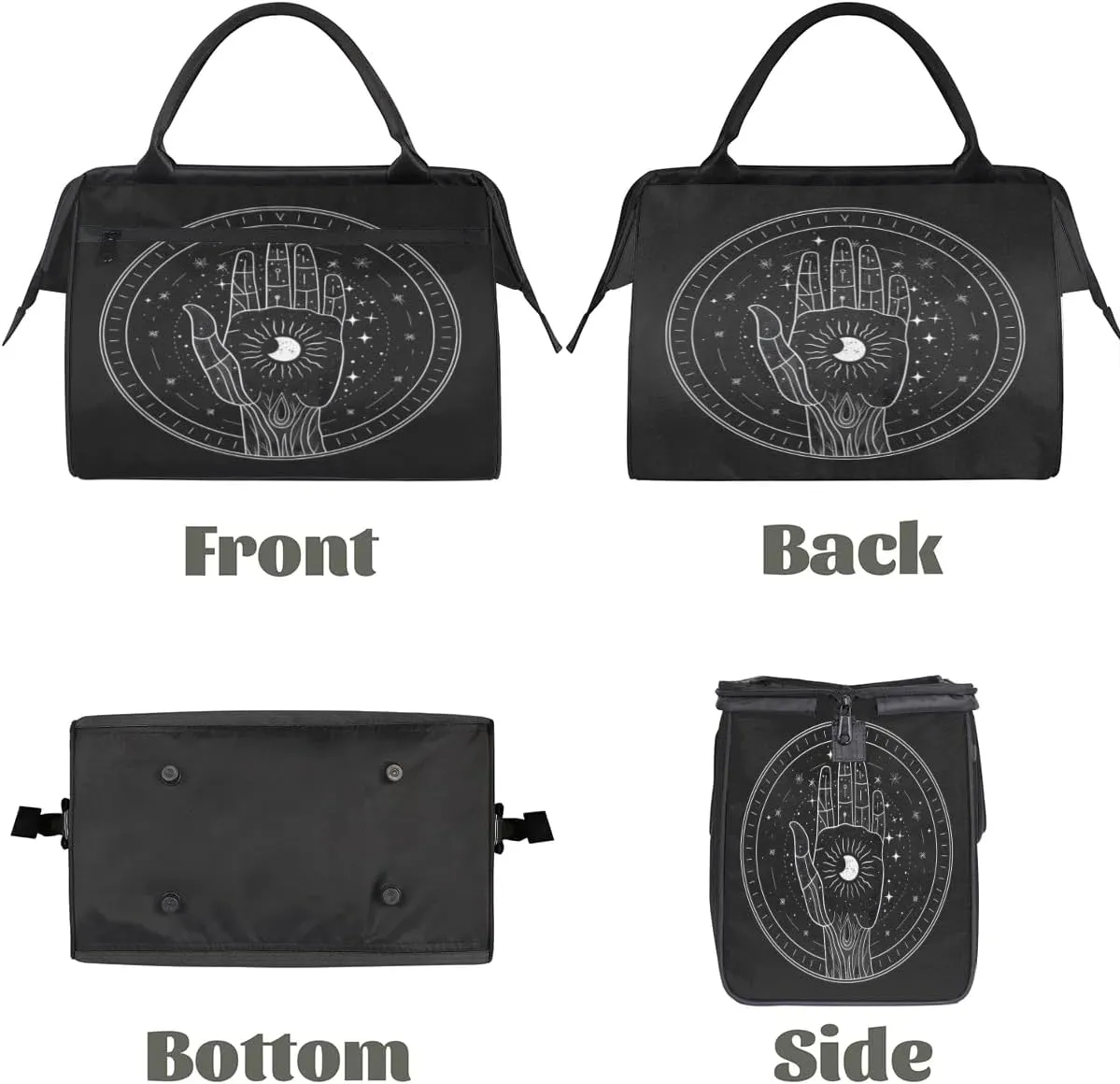 Travel Duffel Bag for Women, Palm Moon Weekender Overnight Bag Carry on Beach Swim Bags Dance Bag Airlines Approved Personal Item Travel Bag for Yoga, Sports, Hospital