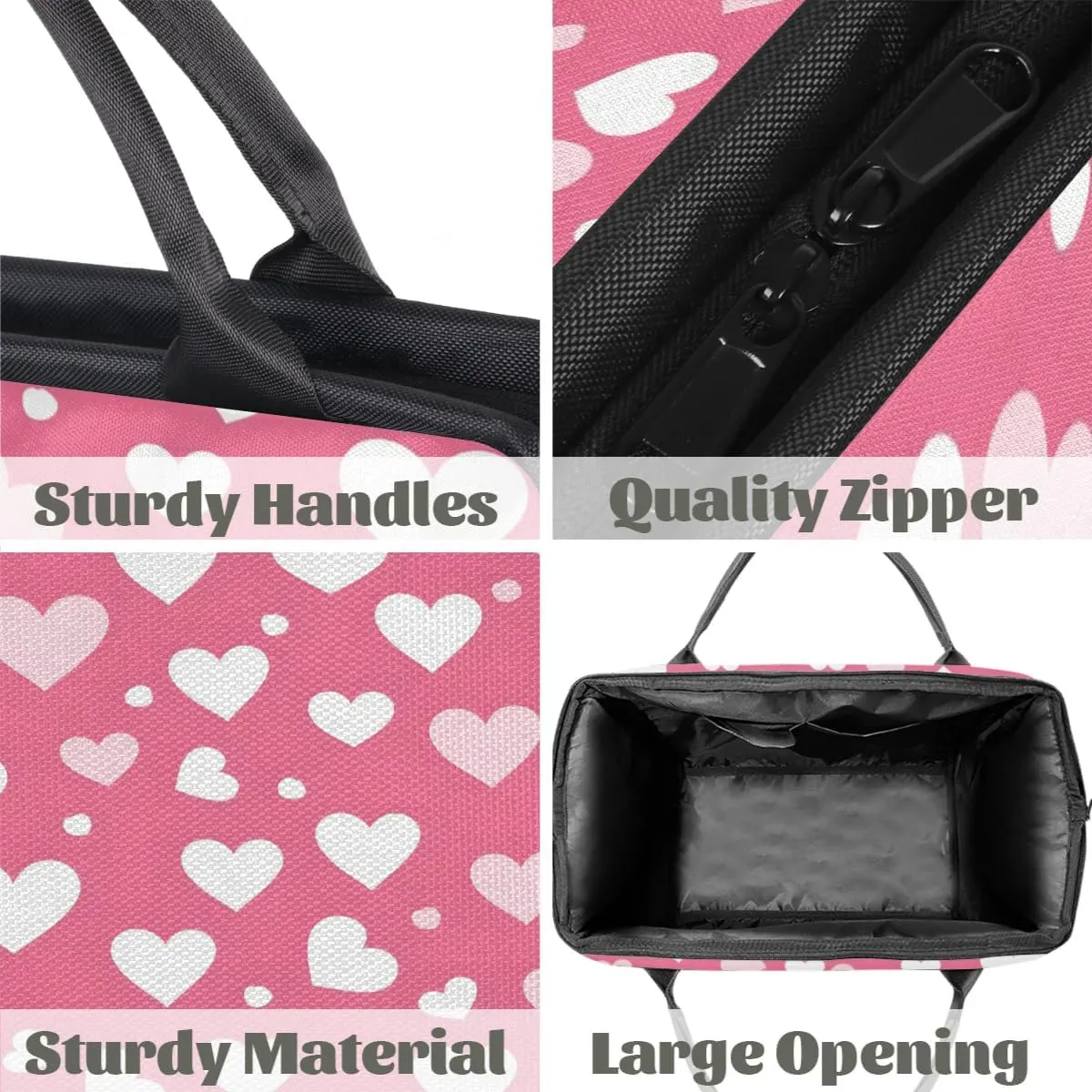 Travel Duffel Bag for Women, Pink Heart Weekender Overnight Bag Carry on Beach Swim Bags Dance Bag Airlines Approved Personal Item Travel Bag for Yoga, Sports, Hospital