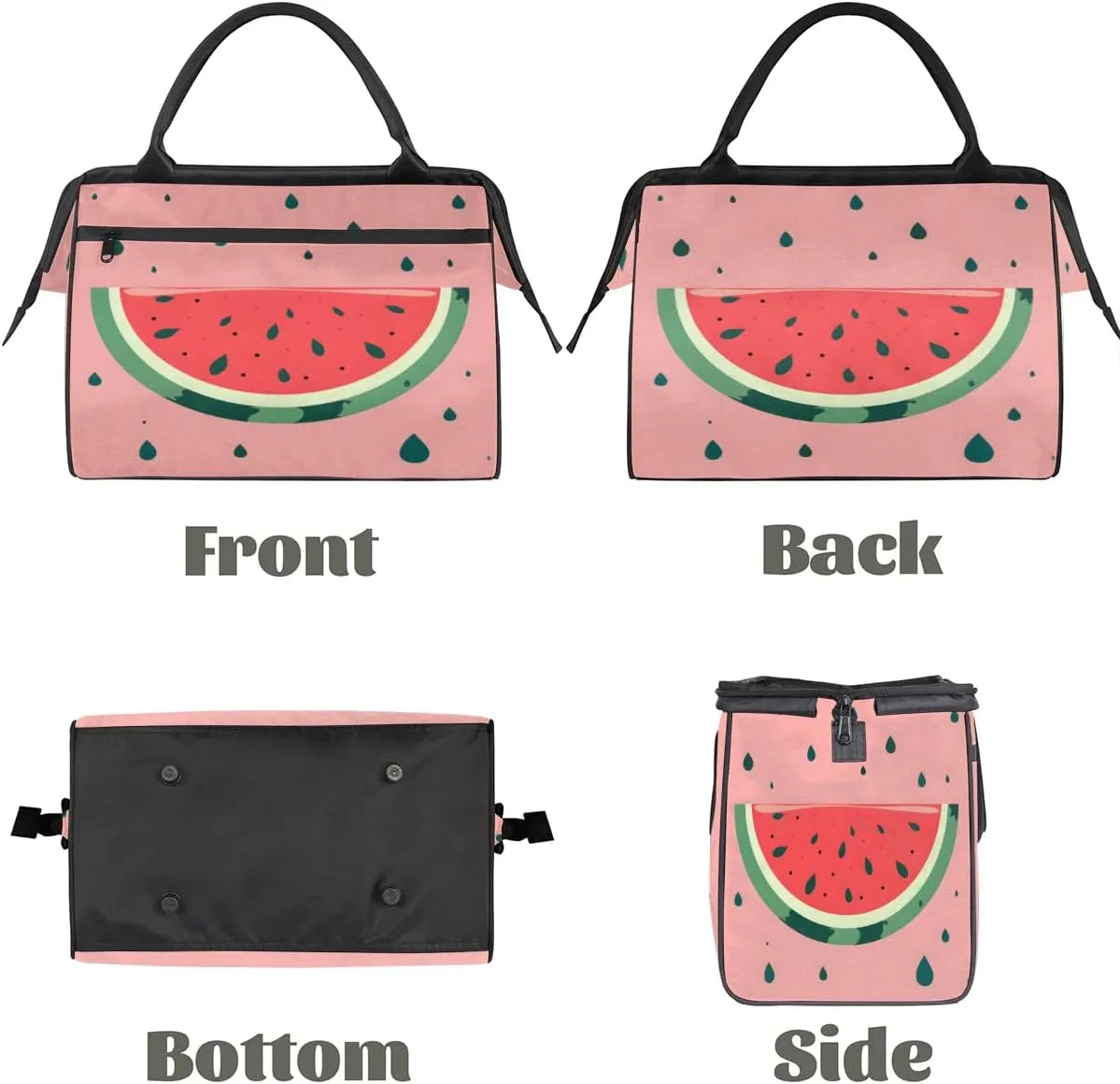 Travel Duffel Bag for Women, Pink Summer Watermelon Weekender Overnight Bag Carry on Beach Swim Bags Dance Bag Airlines Approved Personal Item Travel Bag for Yoga, Sports, Hospital
