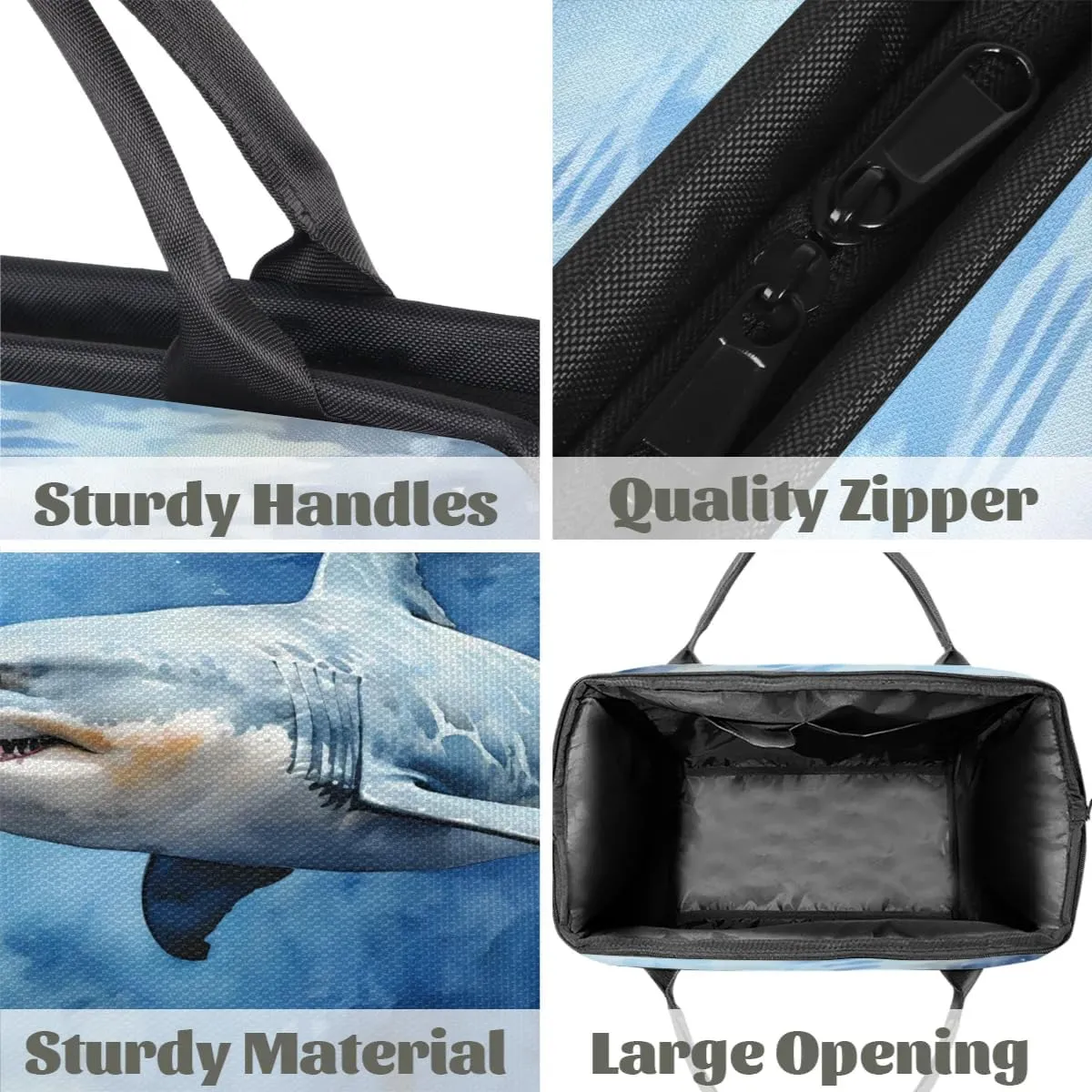 Travel Duffel Bag for Women, Watercolor Shark Weekender Overnight Bag Carry on Beach Swim Bags Dance Bag Airlines Approved Personal Item Travel Bag for Yoga, Sports, Hospital