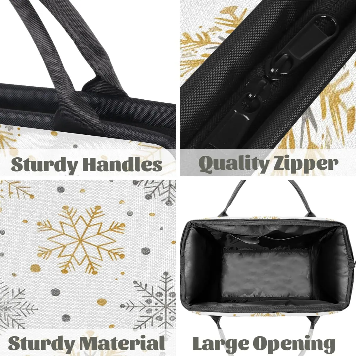 Travel Duffel Bag for Women, Winter Snowflake Weekender Overnight Bag Carry on Beach Swim Bags Dance Bag Airlines Approved Personal Item Travel Bag for Yoga, Sports, Hospital