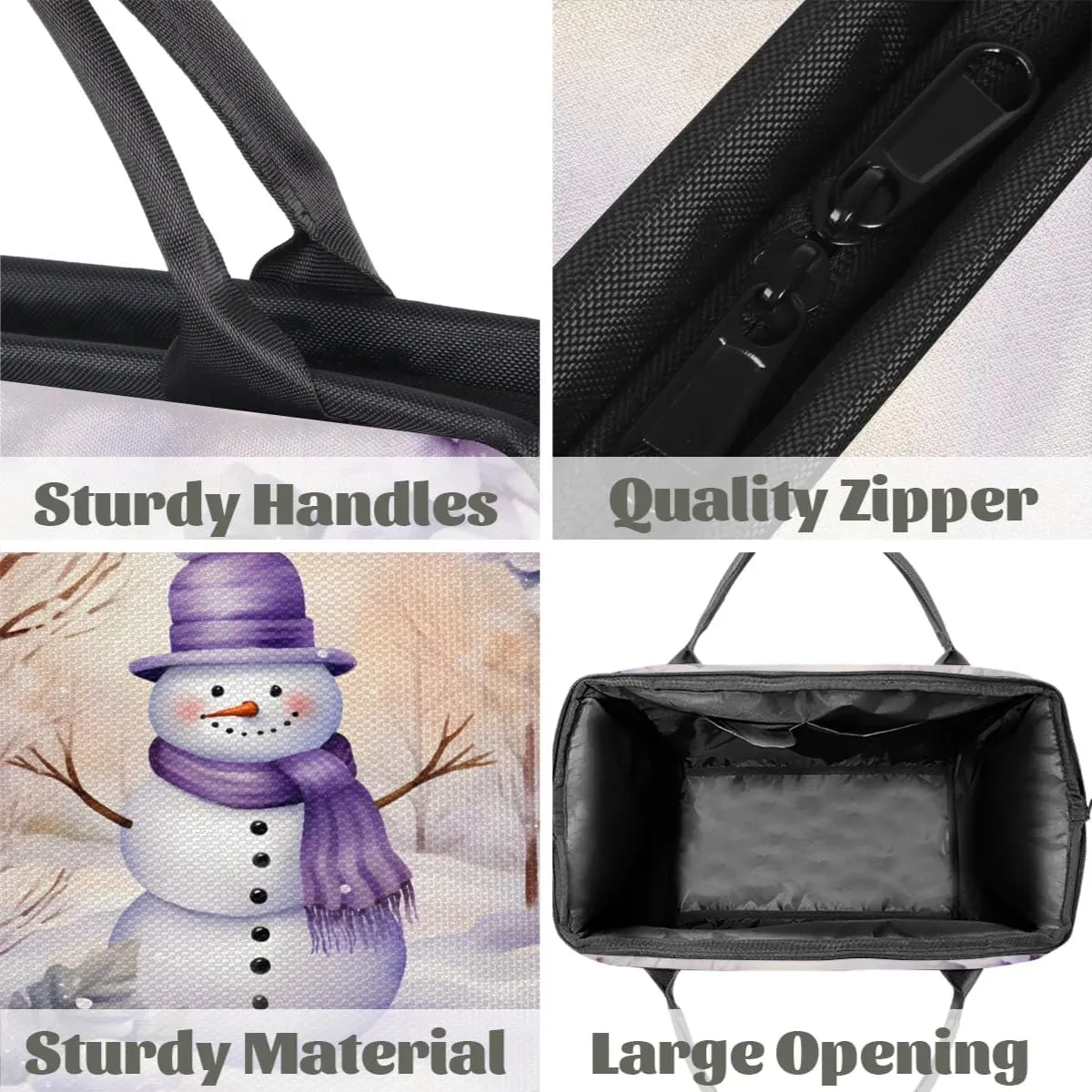 Travel Duffel Bag for Women, Winter Snowman Weekender Overnight Bag Carry on Beach Swim Bags Dance Bag Airlines Approved Personal Item Travel Bag for Yoga, Sports, Hospital